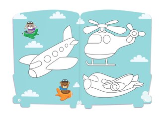 Aper&ccedil;u du contenu_Things That Go - Coloring and Sticker Activity Book (With 150+ Stickers)