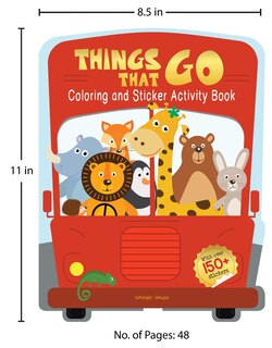 Aper&ccedil;u du contenu 4_Things That Go - Coloring and Sticker Activity Book (With 150+ Stickers)