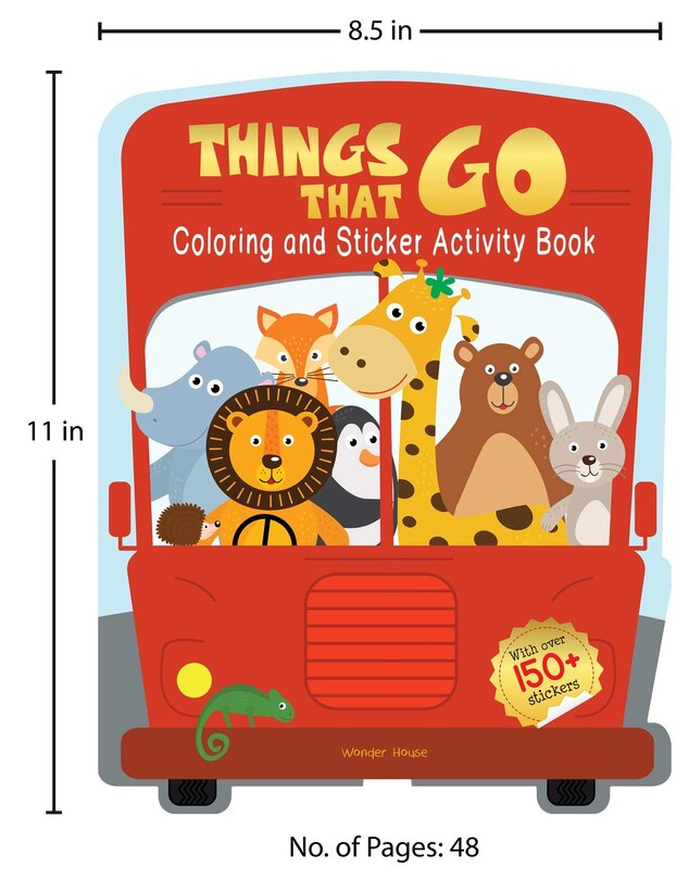 Aper&ccedil;u du contenu 4_Things That Go - Coloring and Sticker Activity Book (With 150+ Stickers)