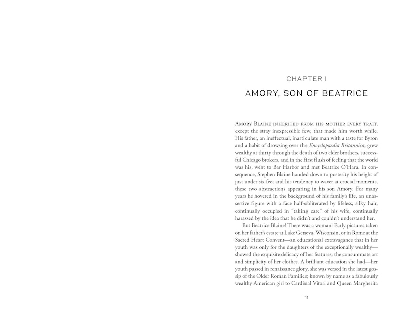 Aper&ccedil;u du contenu_This Side of Paradise