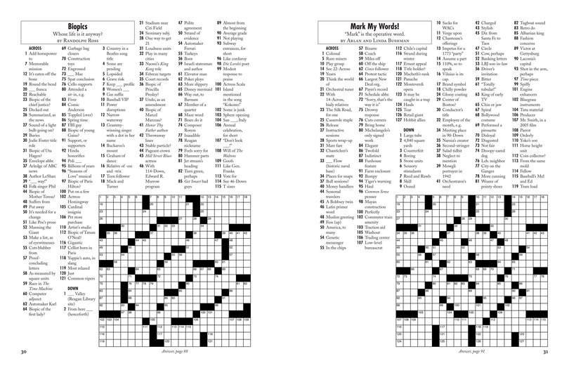 Aperçu du contenu 4_Three-Day Weekend Crosswords