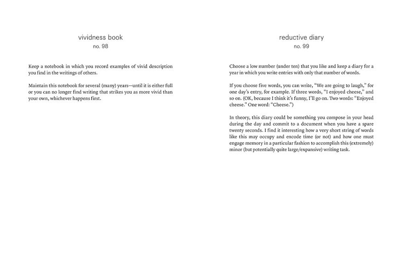 Aper&ccedil;u du contenu 3_three six five:prompts, acts, divinations (an inexhaustible compendium for writing)