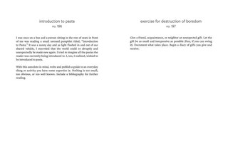 Aper&ccedil;u du contenu 4_three six five:prompts, acts, divinations (an inexhaustible compendium for writing)