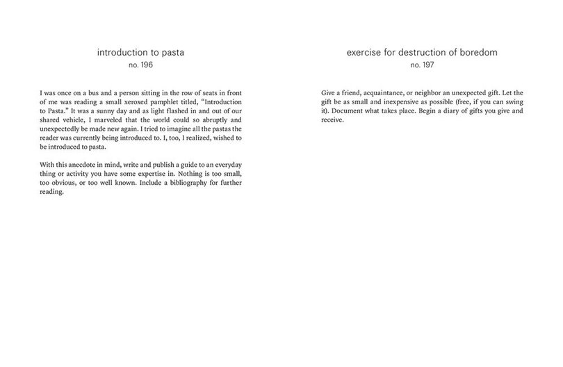 Aper&ccedil;u du contenu 4_three six five:prompts, acts, divinations (an inexhaustible compendium for writing)