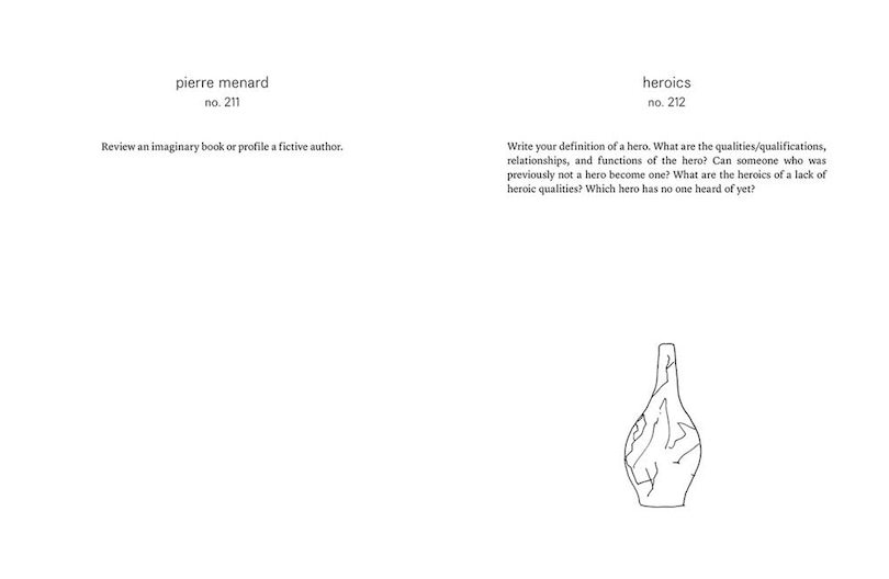 Aper&ccedil;u du contenu 5_three six five:prompts, acts, divinations (an inexhaustible compendium for writing)