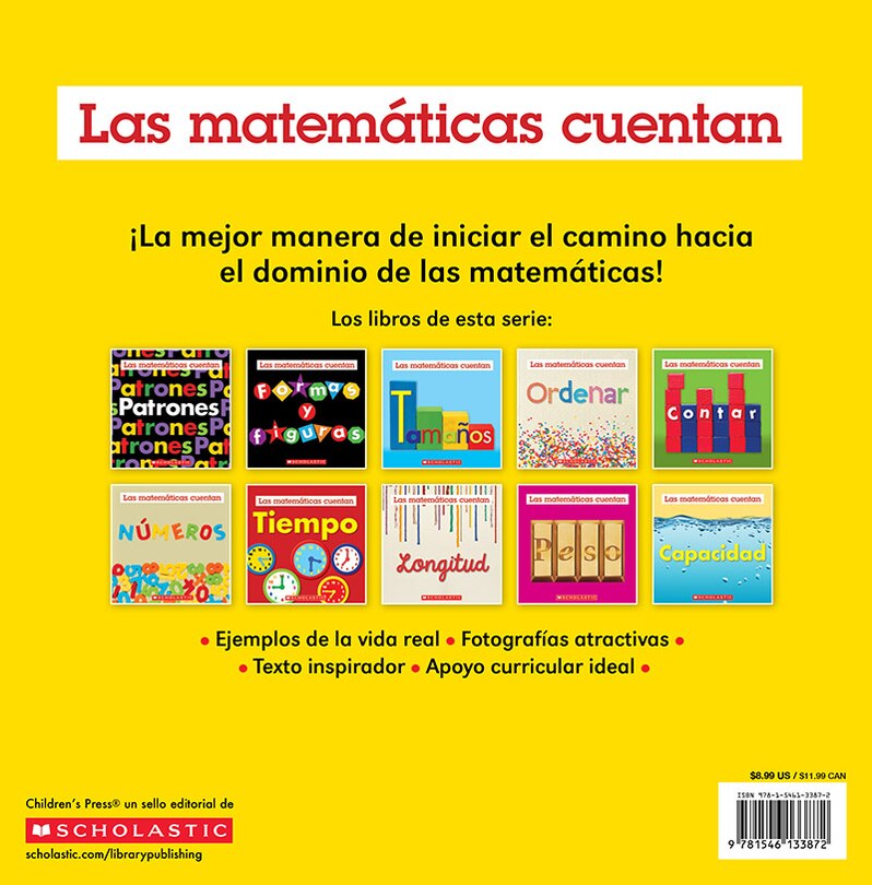 Back cover_Tiempo (Las Matem&aacute;ticas Cuentan): Time (Math Counts in Spanish)