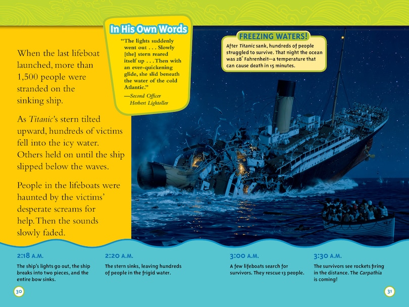 Aperçu du contenu 3_Titanic (National Geographic Kids Readers, Level 3)