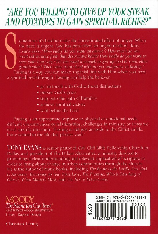 Couverture arrière_Tony Evans Speaks Out On Fasting