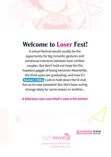 Back cover_Too Many Losing Heroines! (Light Novel) Vol. 3