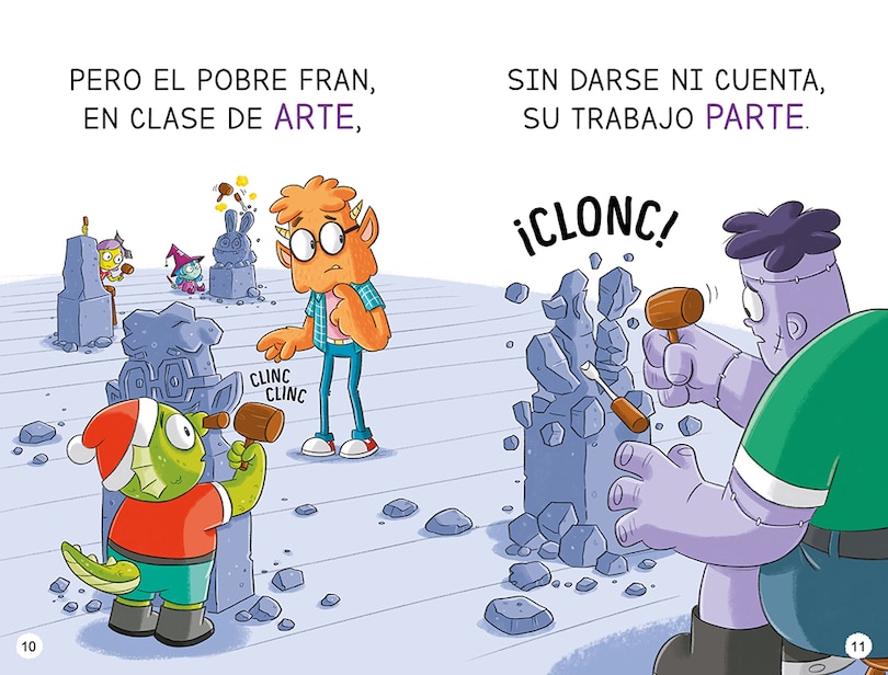 Sample content_Torpón y bonachón / Frank is a Big Help: School of Monsters