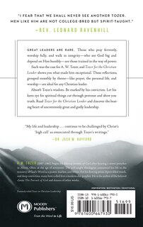 Back cover_TOZER FOR THE CHRISTIAN LEADER