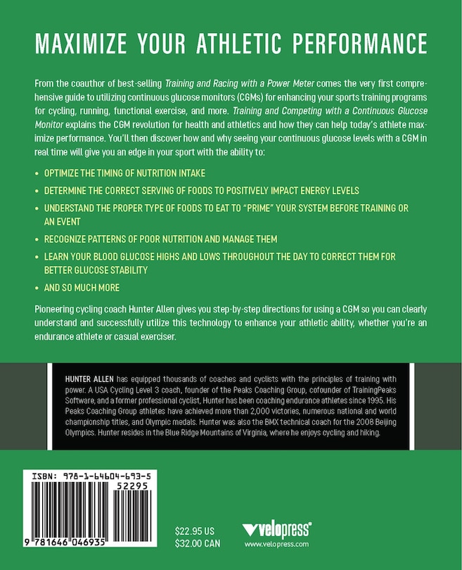 Back cover_Training and Competing with a Continuous Glucose Monitor