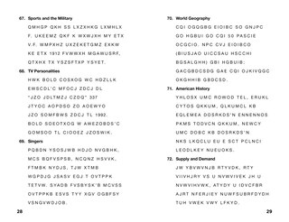 Sample content 3_Trivia Cryptograms