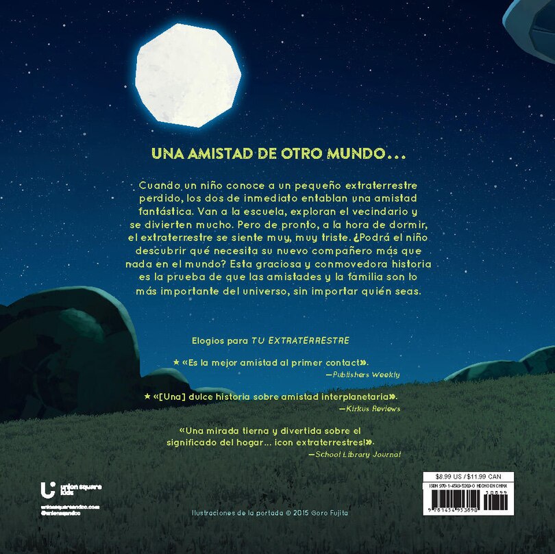 Back cover_Tu extraterrestre (Spanish Edition)