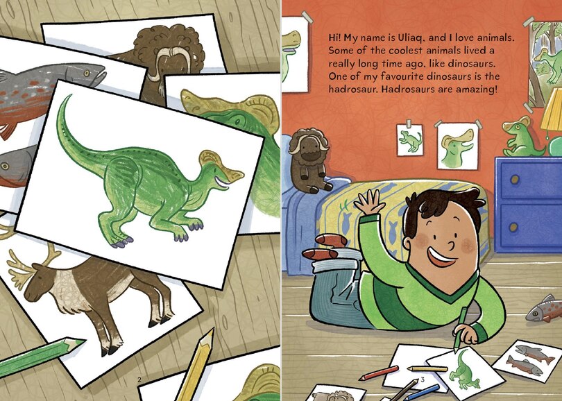 Sample content_Uliaq's Amazing Dinosaurs from the North: Hadrosaur