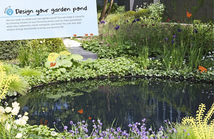 Sample content 3_Ultimate Sticker Book Garden Pond