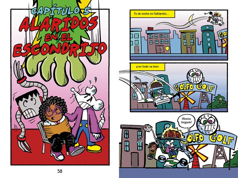 Aper&ccedil;u du contenu 2_Un superh&eacute;roe &iquest;sin poderes? / Max Meow Book 2: Donuts and Danger