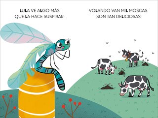 Sample content 2_Una libélula sin volar y un invento genial. Aprender a leer con MAYÚSCULAS (a partir de 5 años) / A Flightless Dragonfly and a Brilliant Invention