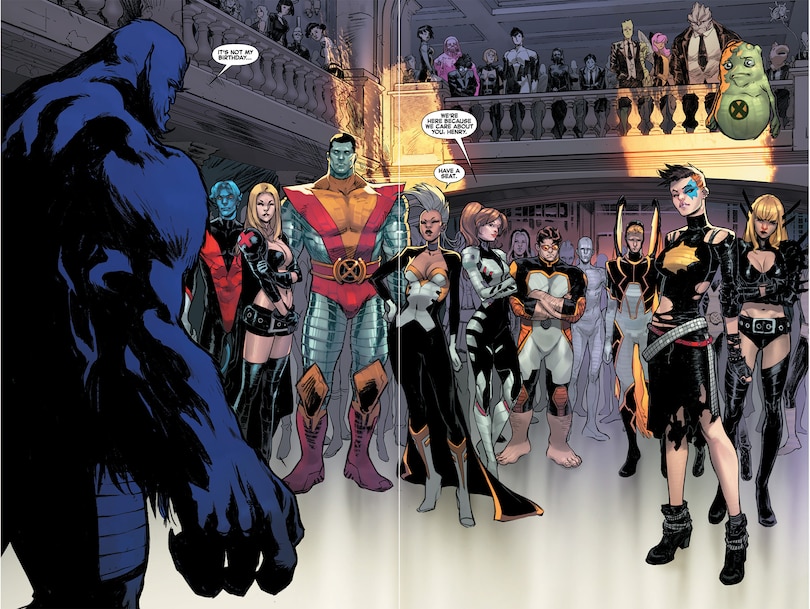 Sample content 2_UNCANNY X-MEN BY BRIAN MICHAEL BENDIS OMNIBUS CHRIS BACHALO COVER