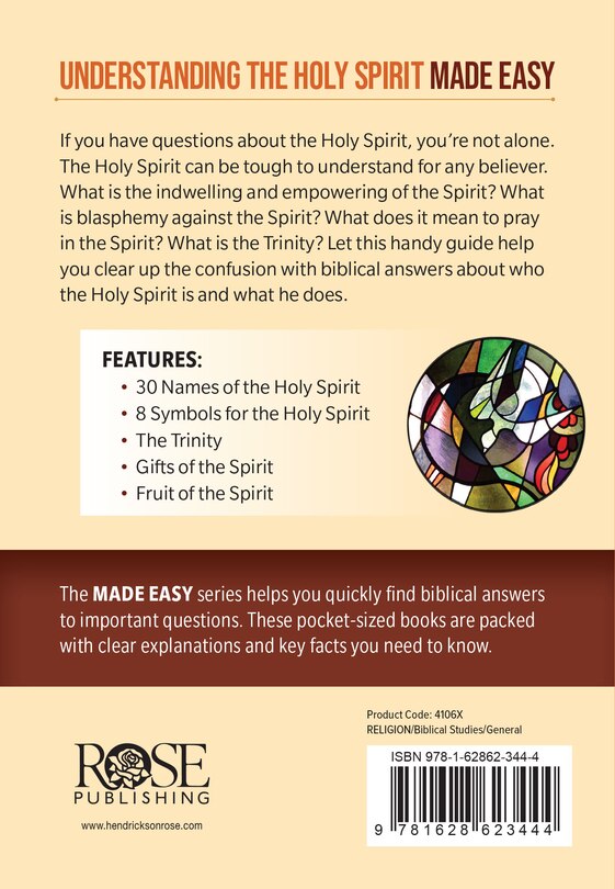 Back cover_Understanding The Holy Spirit Made Easy
