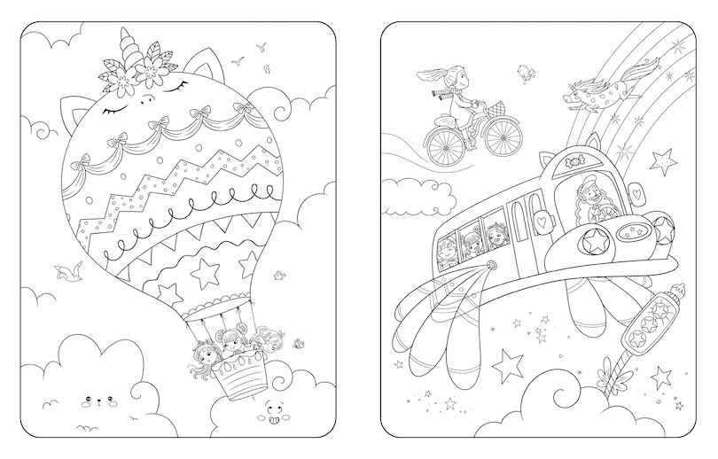 Aper&ccedil;u du contenu 2_Unicornia Coloring Book
