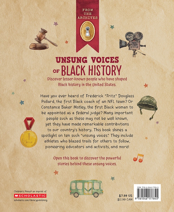 Back cover_Unsung Voices of Black History (From the Archives)