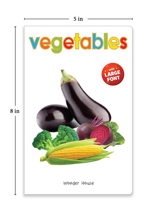 Aper&ccedil;u du contenu 4_Vegetables - Early Learning Board Book With Large Font : Big Board Books Series