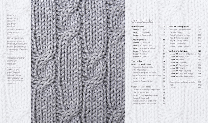 Aperçu du contenu_Very Easy Guide to Cable Knitting, The