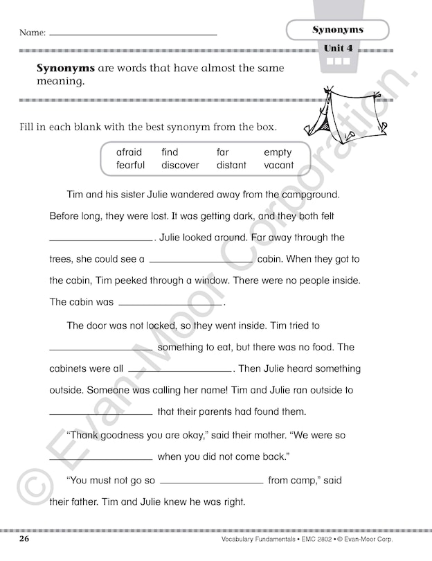 Sample content 3_Vocabulary Fundamentals, Grade 2 Teacher Resource