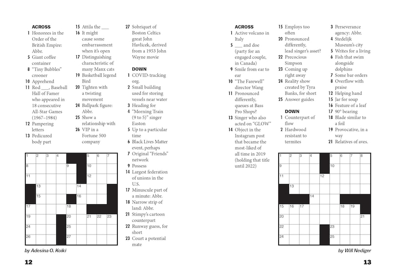 Sample content_Vox Many Mini Crosswords