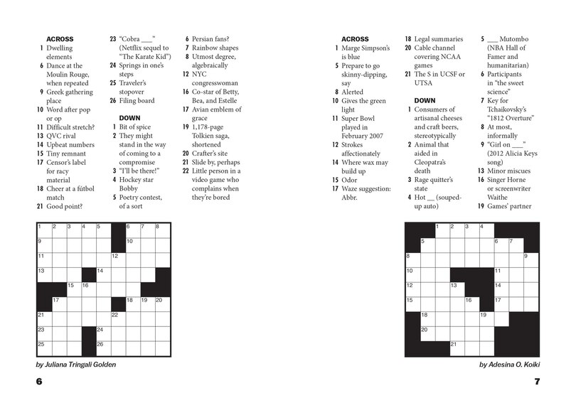 Sample content 4_Vox Many Mini Crosswords