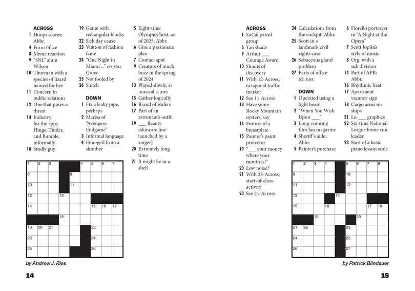 Sample content 5_Vox Many Mini Crosswords