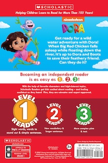Back cover_Dora: Wake Up, Big Red Chicken! (Scholastic Reader, Level 1)