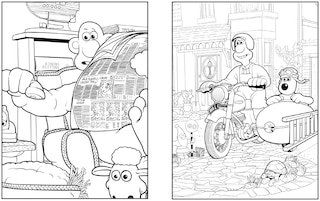 Sample content 3_Wallace & Gromit - The Official Colouring Book