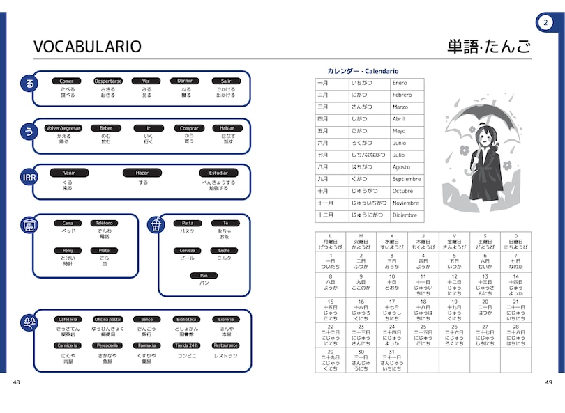Sample content 4_Watashi No Nihongo. Aprende japonés de forma divertida, ordenada y muy aesthetic. Orientado a conseguir el nivel Noken 5 / Japanese for Spanish Speakers