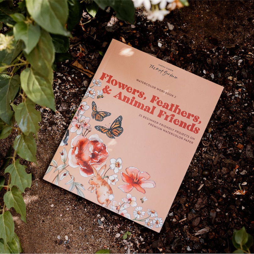 Sample content 3_Watercolor Workbook: Flowers, Feathers, and Animal Friends