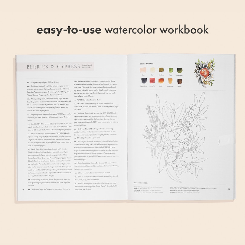 Aperçu du contenu_Watercolor Workbook