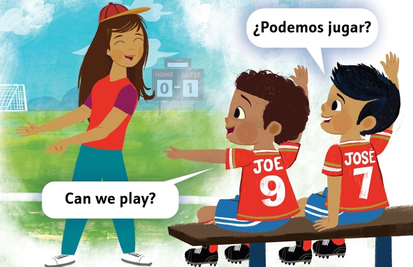 Sample content_We Play Soccer / Jugamos al fútbol