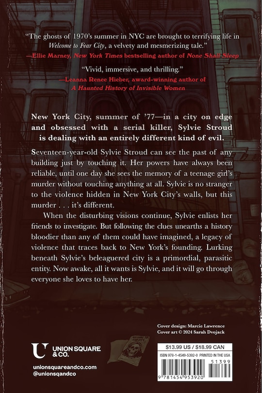 Back cover_Welcome to Fear City