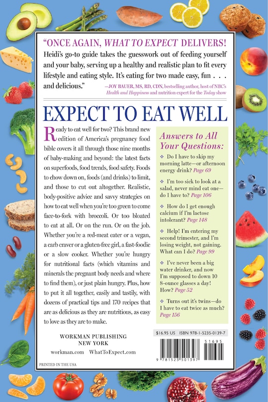 Couverture arri&egrave;re_What To Expect: Eating Well When You're Expecting, 2nd Edition