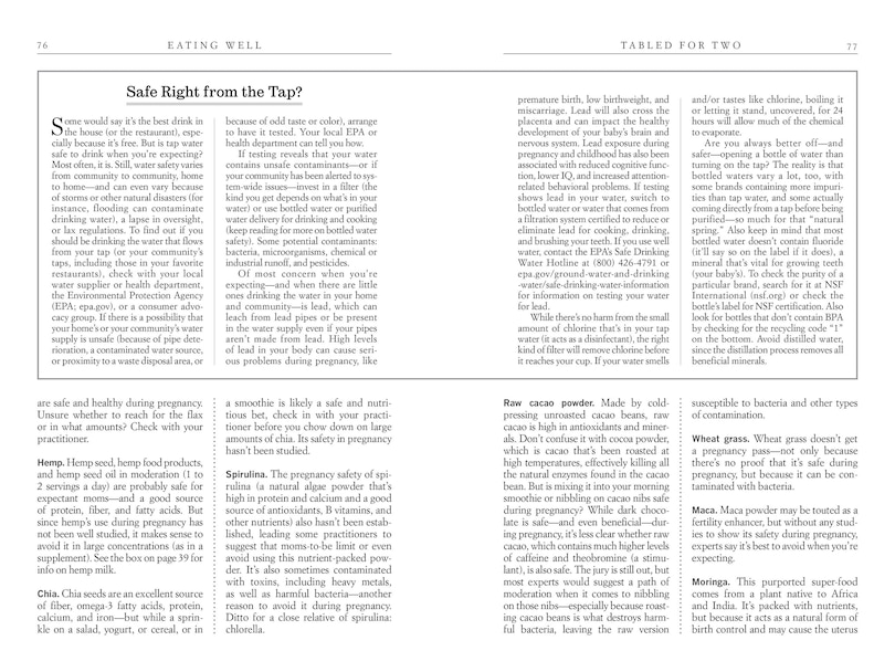 Aper&ccedil;u du contenu 2_What To Expect: Eating Well When You're Expecting, 2nd Edition