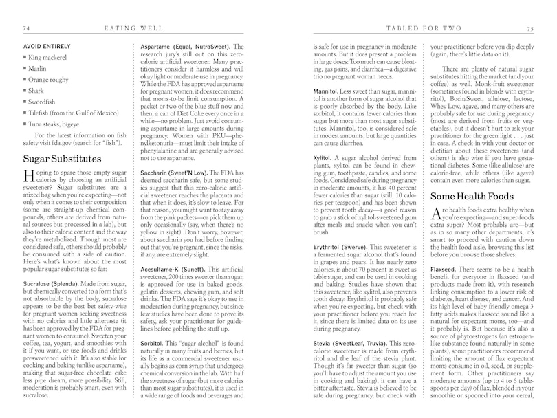 Aper&ccedil;u du contenu 3_What To Expect: Eating Well When You're Expecting, 2nd Edition