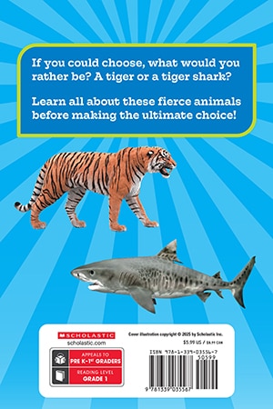 Back cover_What Would You Rather Be? A Tiger or a Tiger Shark?