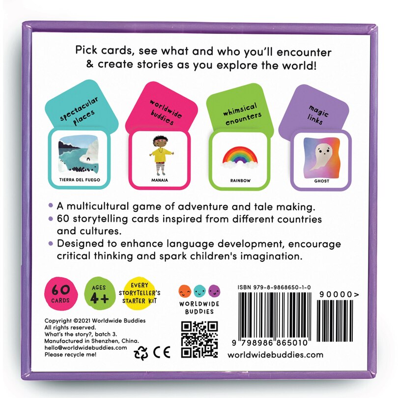 Couverture arri&egrave;re_What's the Story? Storytelling Cards