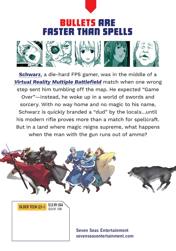 Couverture arri&egrave;re_When a Clueless First-Person Shooter Player Falls into Another World (Manga) Vol. 1