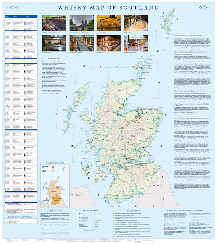 Sample content_Whisky Map of Scotland: Discover where Scotland’s national drink is produced (Collins Pictorial Maps)