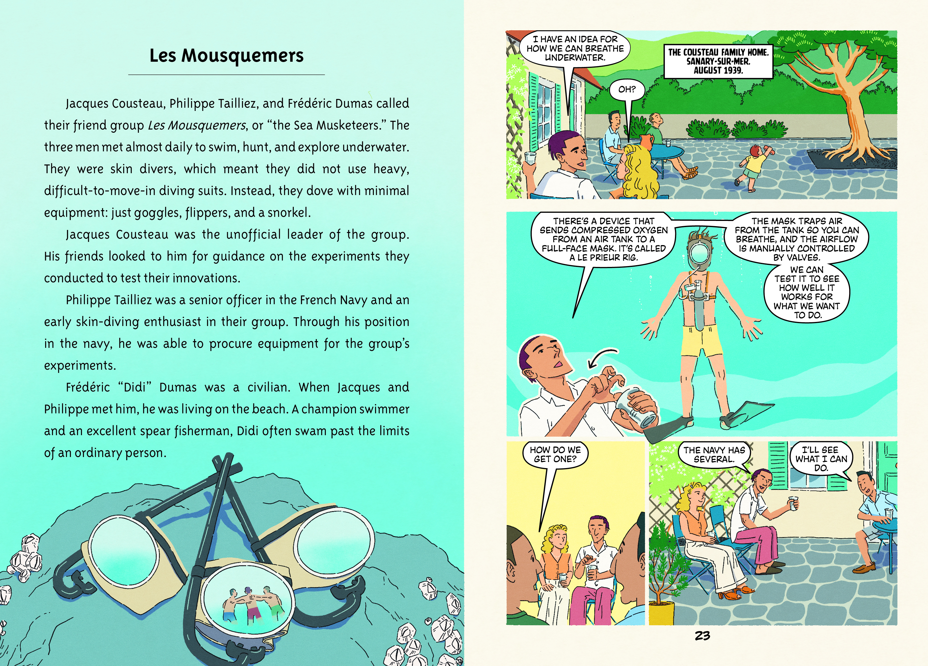 Sample content 2_Who Discovered How to Breathe Underwater?: Jacques Cousteau
