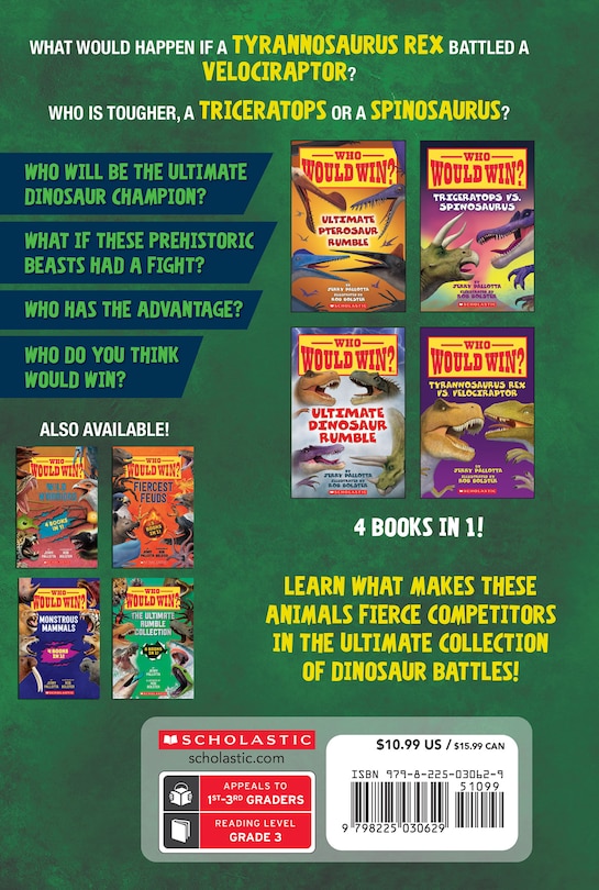 Couverture arrière_Who Would Win?: Dinosaur Destruction