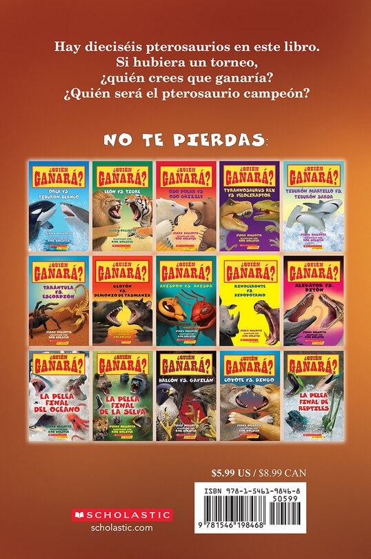 Back cover_Who Would Win?: Ultimate Pterosaur Rumble (Spanish Edition)