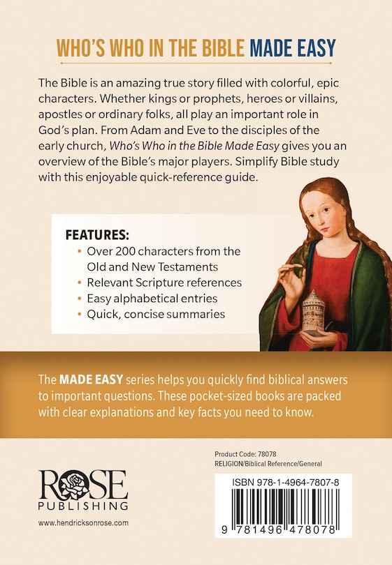 Back cover_Who's Who in the Bible Made Easy